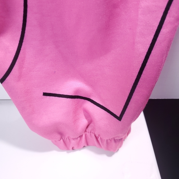 Black and Pink Baggy Joggers Y2K - Picture 6 of 7